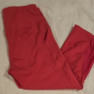 Red Athletic Leggings